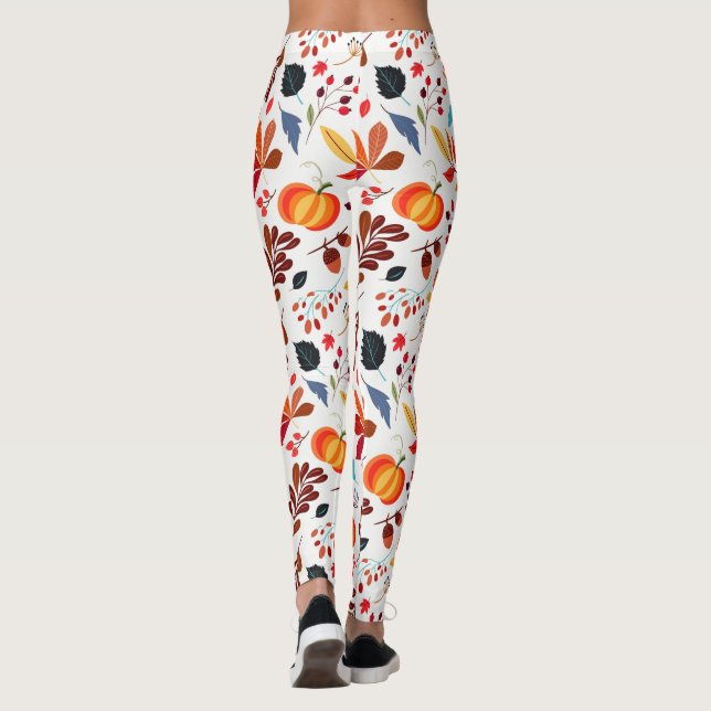 Leggings Légendes Motifs d'automne (Dos)