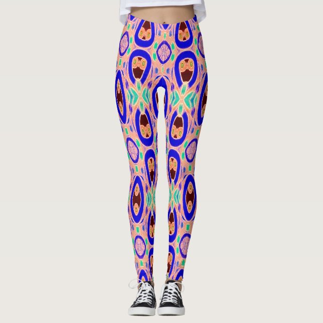 Leggings Légendes multicolores "Ratti_Creative_Arts" (Devant)