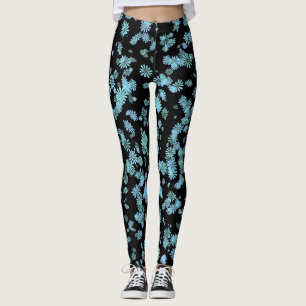 Leggings Légendes noires violettes et bleues cool