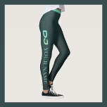 Leggings Légendes personnalisées DJ DJane<br><div class="desc">Belle legging personnalisé avec le mot "DJ" et un texte de nom personnalisable dans une teinte bleu turquoise sur un dégradé arrière - plan de noir. Unique mais belle tenue pour DJs / DJanes. Le texte est personnalisable.</div>