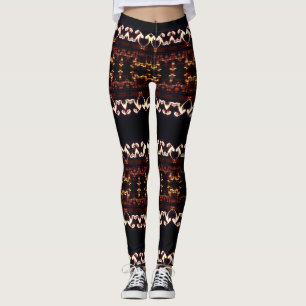 Leggings Légendes personnalisées Etno fractales