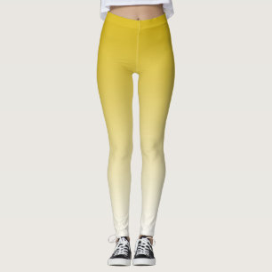 Leggings Légendes personnalisées Gradient Jaune