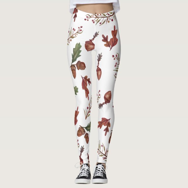 Leggings Légendes personnalisées Motif automne (Devant)