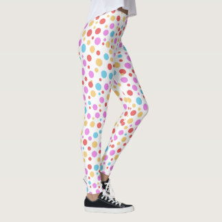 Leggings Légendes Pois de couleurs vives