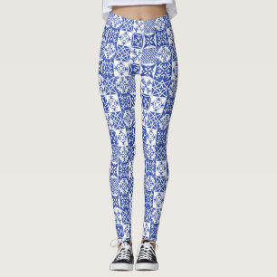 Leggings Légendes portugaises azulejo tuiles style Lisbonne