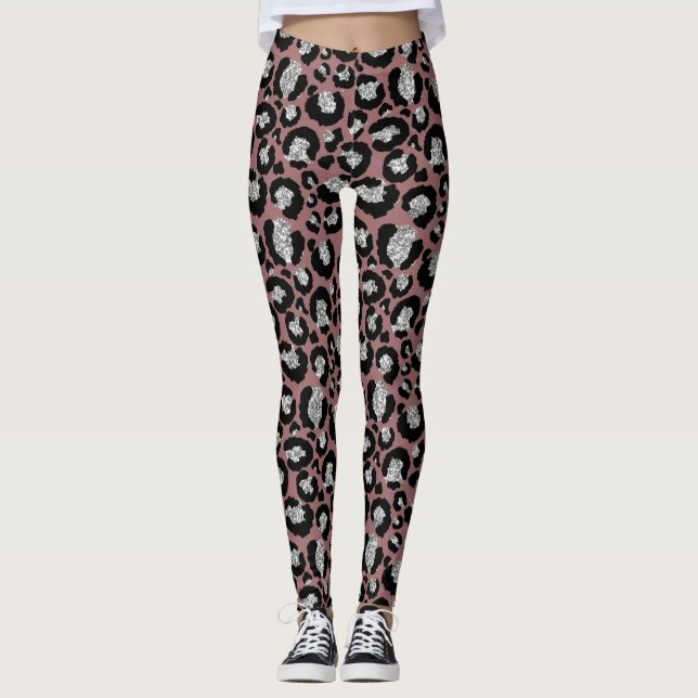 Leggings Légendes Posters de animaux léopard pour femmes ma (Devant)