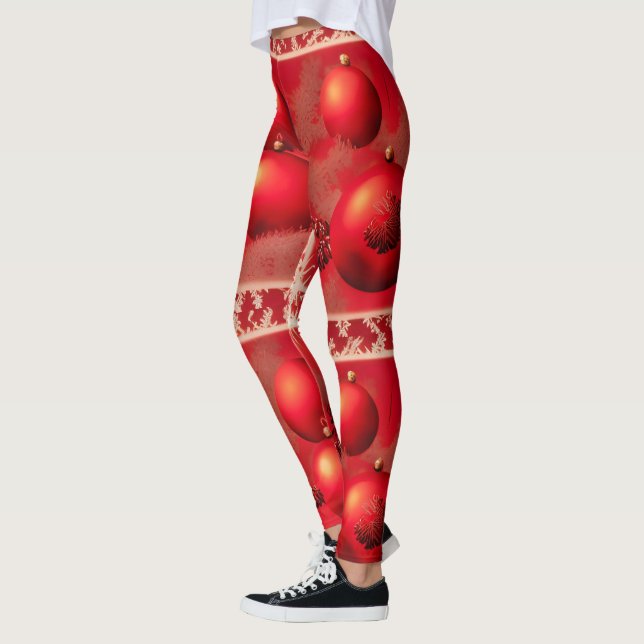 Leggings Légendes rouges mignonnes (Gauche)