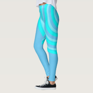 Leggings Légendes sur impression avec conception circulaire
