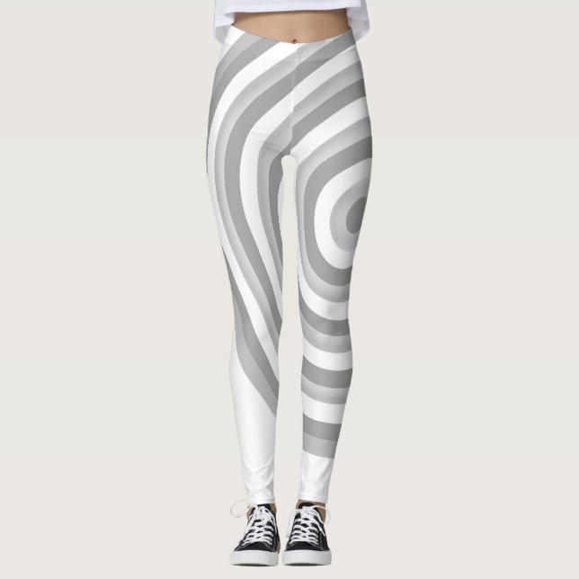 Leggings Légendes sur impression avec conception circulaire (Devant)