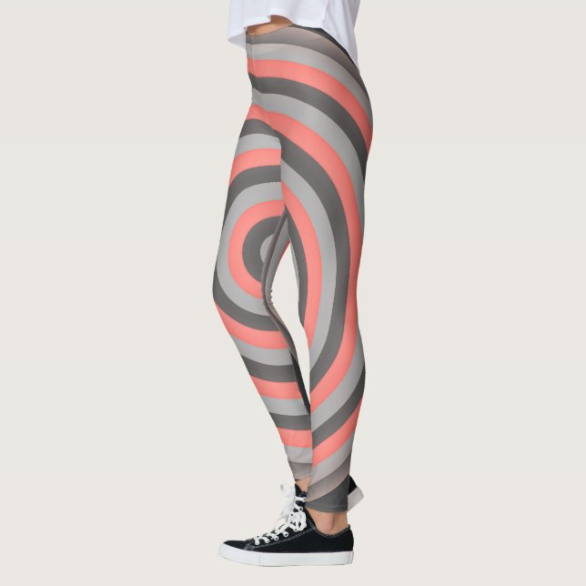 Leggings Légendes sur impression avec conception circulaire (Gauche)