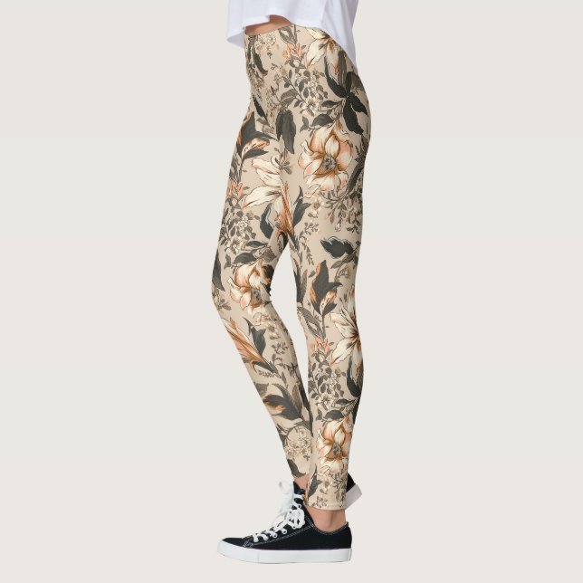 Leggings Légendes vintages à motifs floraux (Gauche)