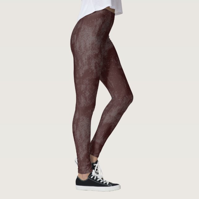 Leggings Légères bandes Brown de crayon (Droite)