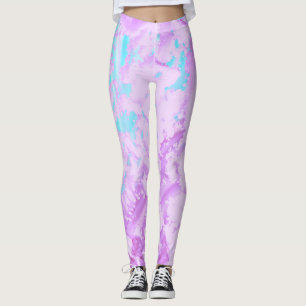 Leggings Légères pattes bleues et violettes