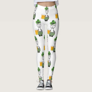 Leggings léggations d'alpaga de Jour de la Saint Patrick