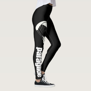 Leggings Léggations de paraglide noir