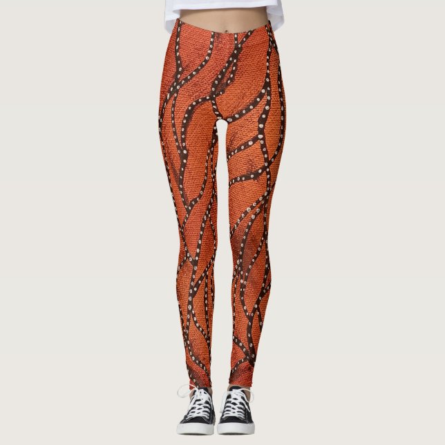 Leggings Léggations monarques (Devant)