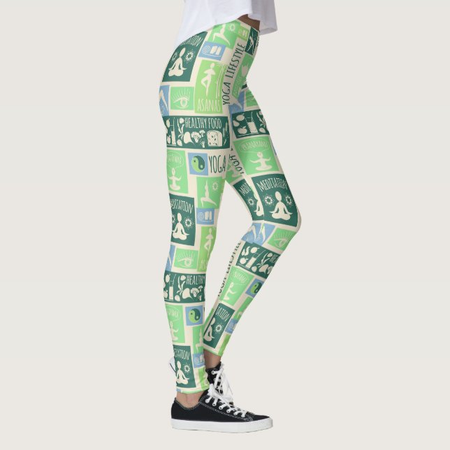 Leggings Léggations Motifs de yoga (Droite)