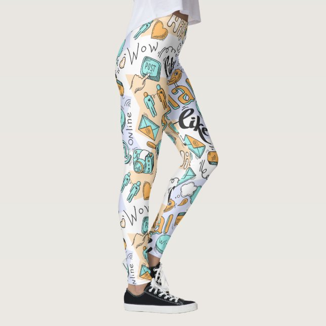 Leggings Léggations sur les médias sociaux cool (Droite)