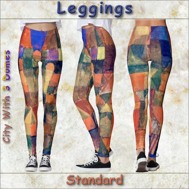 Leggings LÉGGGINGS -Ville aux trois domaines -Paul Klee art (Créateur téléchargé)