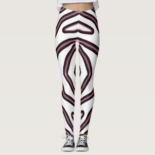 Leggings Leggi Brown & blanc transparent "Ratti_Creative_Ar