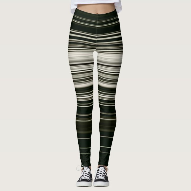 Leggings Leggings/bandes noires et blanches (Devant)