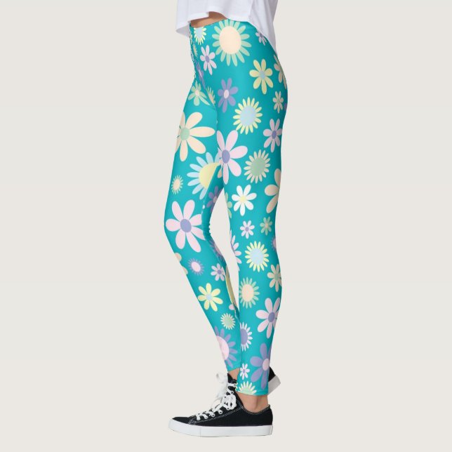 Leggings Leggings/marguerites florales (Gauche)