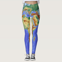 leggins carte du monde