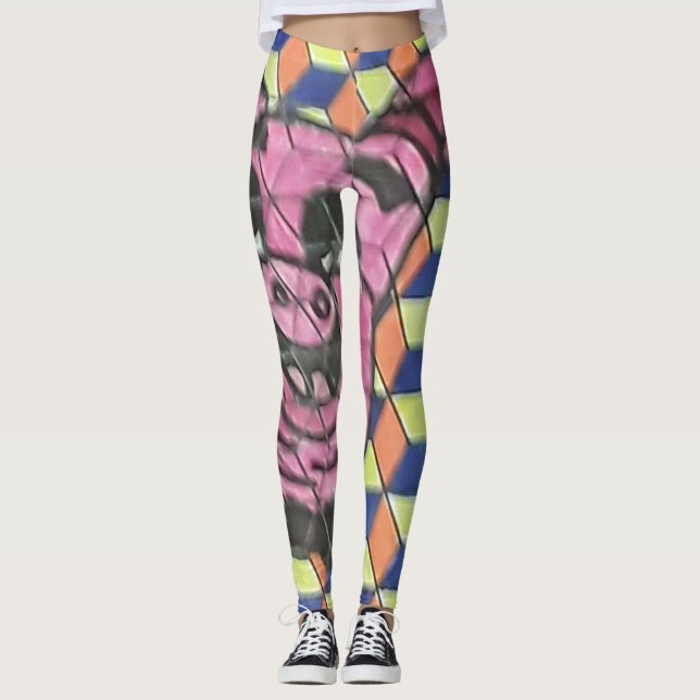Leggings Leggins de PORC (par conception de ville de TI) (Devant)