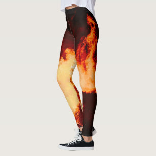 Leggings Leggins du feu de volcan chauds !