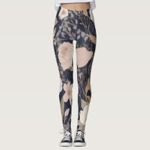 Leggins Floraux Motif Yoga