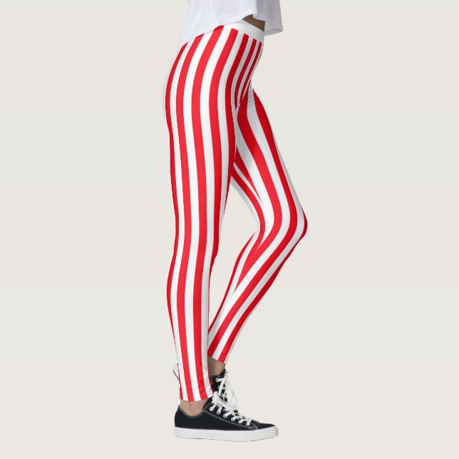 Leggings Leggins Red Stripes (Droite)