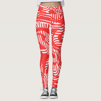 Leggings Légines revalorisées rouge sans effort Style et fl