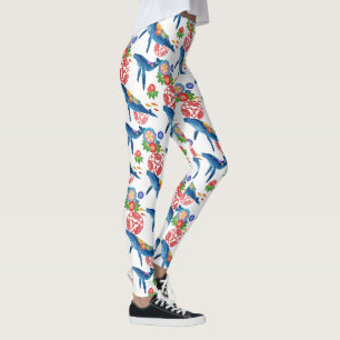 Leggings legings okinawan d'art de motif de style de