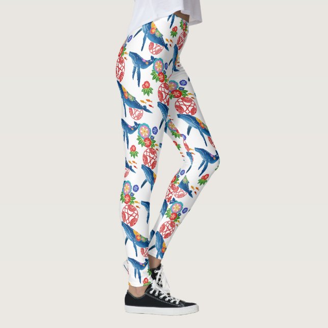 Leggings legings okinawan d'art de motif de style de (Droite)
