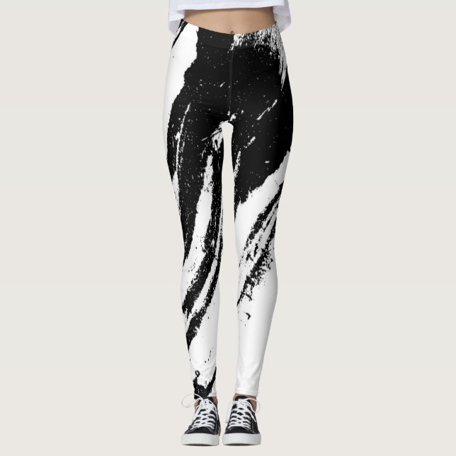 Leggings Legs AlwaysAbstrkt Blk/Wht III (Devant)