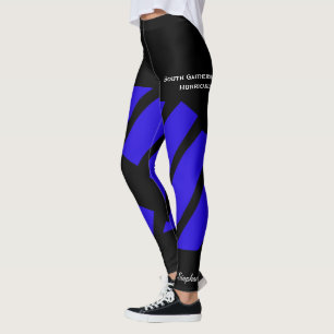 Leggings Legs club/équipe de couleur bleu foncé avec faux