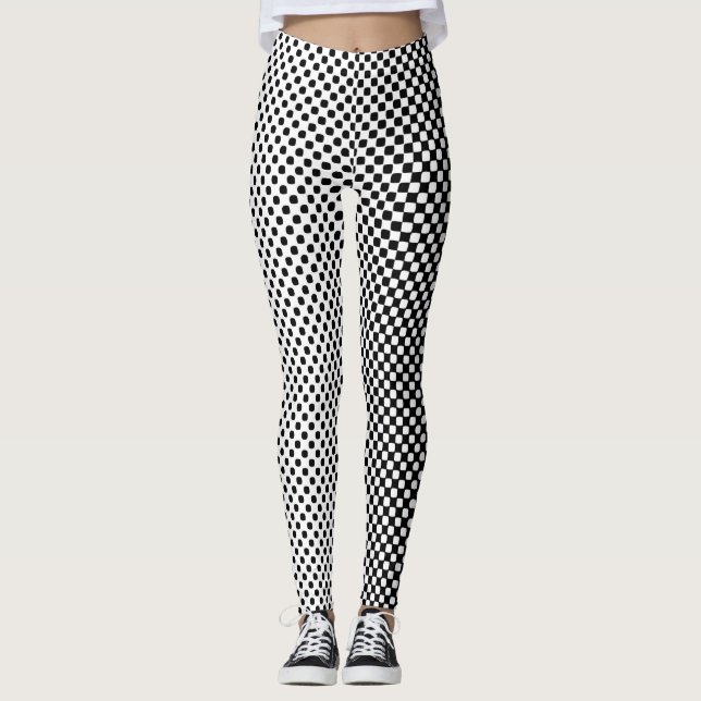 Leggings Legs de dégradé Motif demi-ton (Devant)
