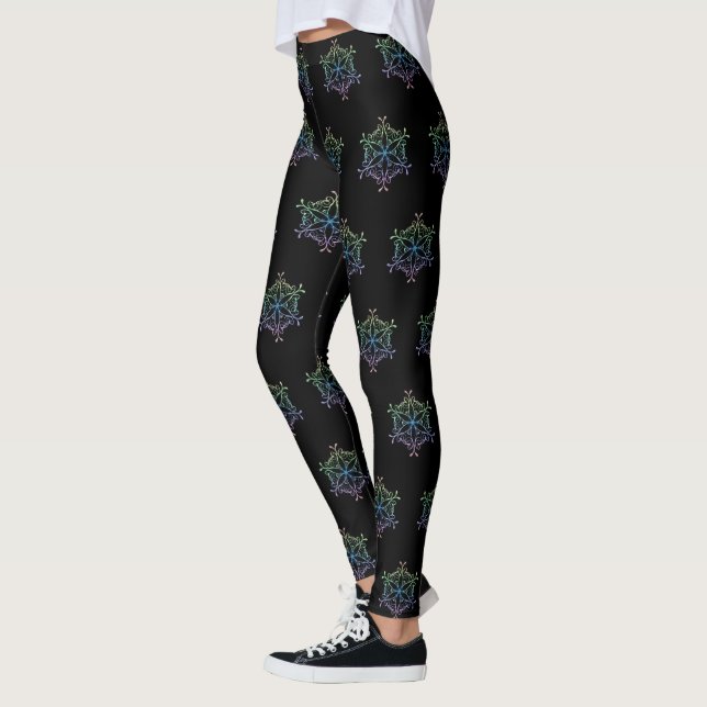 Leggings Legs de flocon de neige Iridescente (Gauche)
