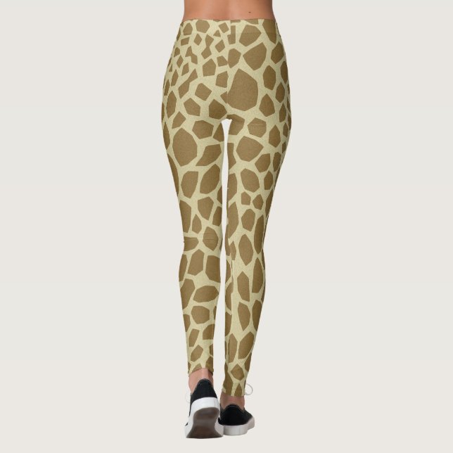 Leggings Legs d'impression de girafe (Dos)