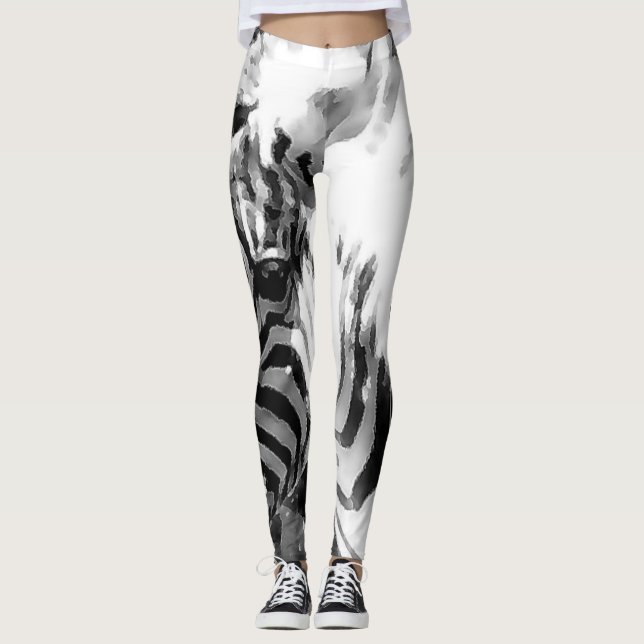 Leggings Legs d&#x27;impression MVB Zebra (Devant)