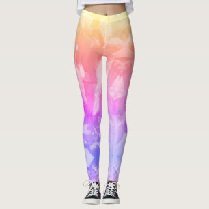 Leggings Legs d'impression Pastel Carrelé Abstrait