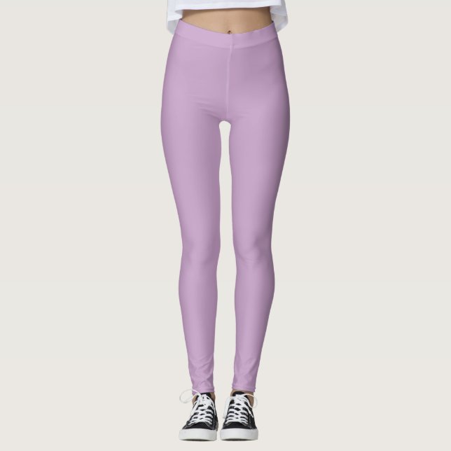 Leggings Legs Lilac couleur solide (Devant)