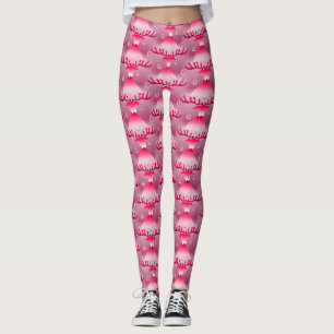 Leggings légume de rennes roses