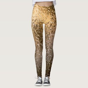 Leggings Légumes Abstraits dorés