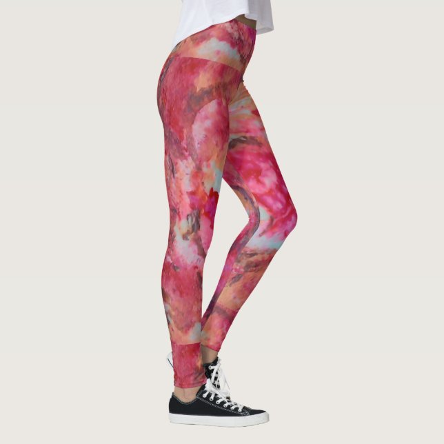LEGGINGS LÉGUMES FLORALES DE L'ARTISTE PAULA REILLY. (Droite)