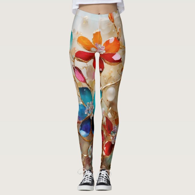 LEGGINGS LÉGUMES FLORAUX VERDOYANTS (Devant)