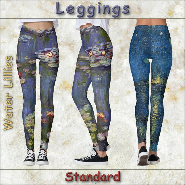 Leggings LÉGUMES - "Lillies d'eau" - Claude Monet (Créateur téléchargé)