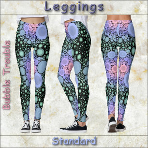 Leggings LÉGUMES - Problème de bulle - Conception abstraite
