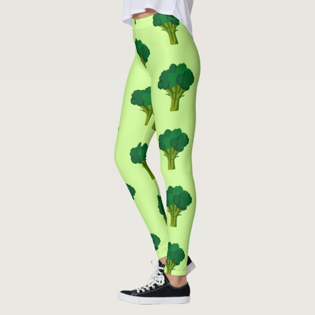 Leggings Légumes verts de Brocoli Légumes sains à manger (Gauche)