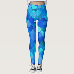 Leggings légumineuses à confettis bleu
